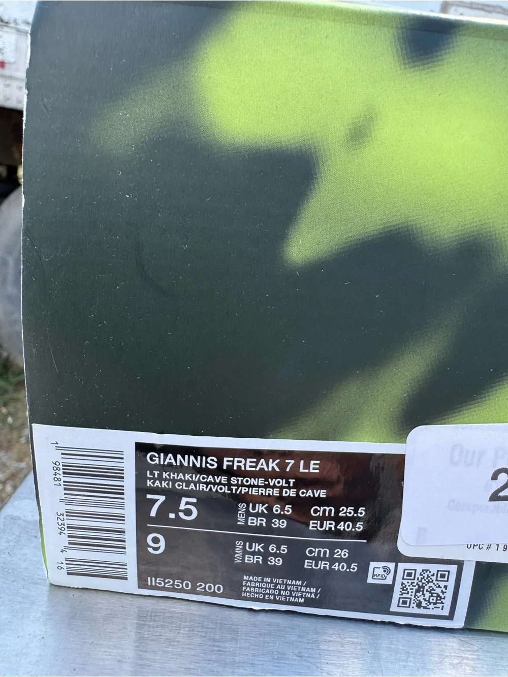 Giannis Freak 7 LE BRAND NEW 9W/7.5M